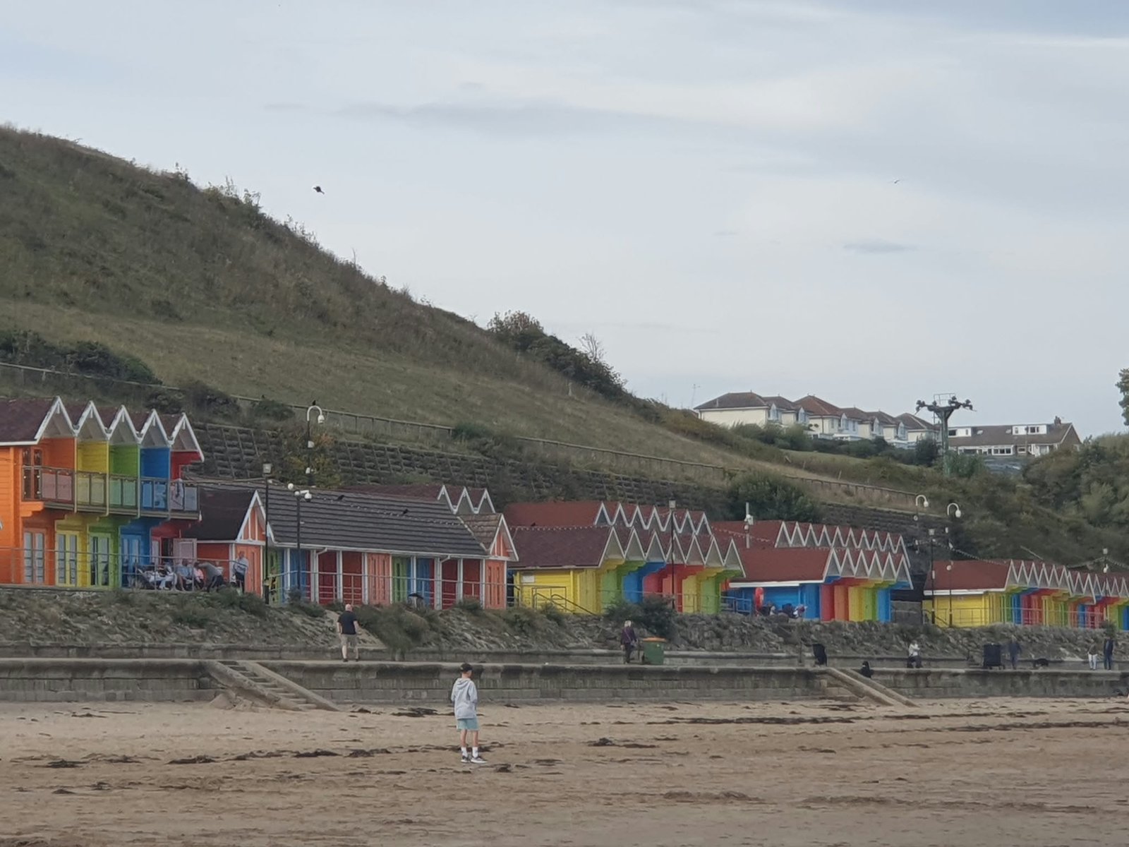 Close view of Scarborough beach huts